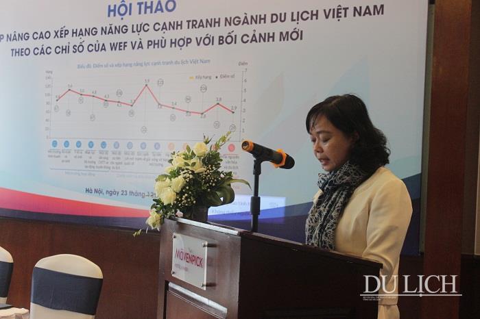 Phó Tổng cục trưởng Tổng cục Du lịch Nguyễn Thị Thanh Hương phát biểu khai mạc